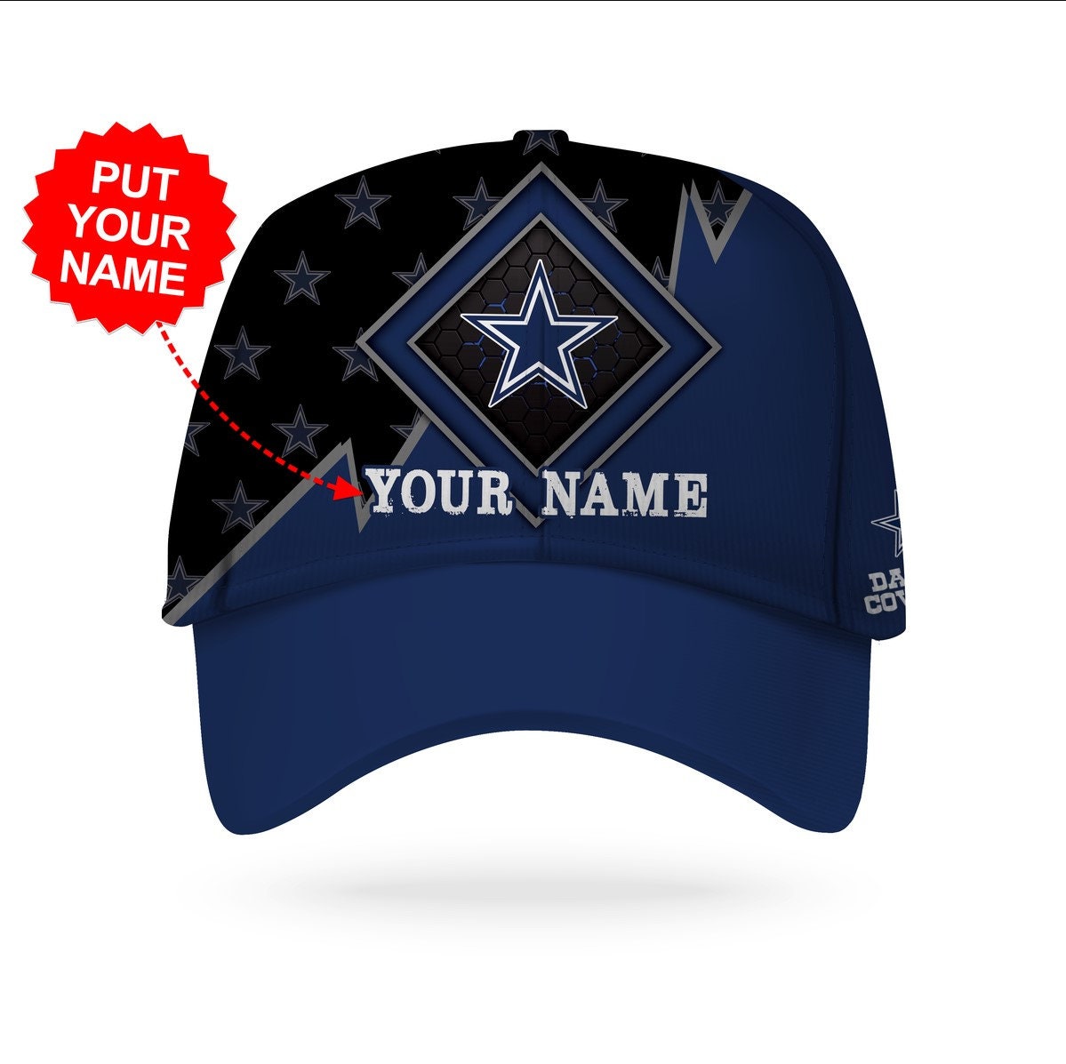 Dallas Cowboys Metalic Light Hat NFL Dallas Cowboys Classic Etsy