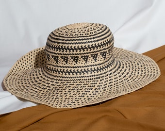 Tropical Elegance: Handcrafted Rattan Beach Hat with Exotic Motifs at Mayou | Discover Artisanal Designs for Stylish Beach Hats