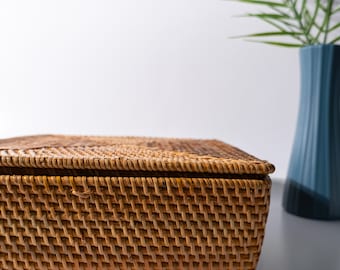 Natural Handcrafted Rattan Basket: Eco-Friendly Storage at Mayou | Explore Artisanal Designs for Sustainable Living