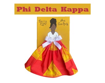 Phi Delta Kappa Sorority - Personalized Gift Items (Doll Painting Wall Decor, Bracelet Jewelry)