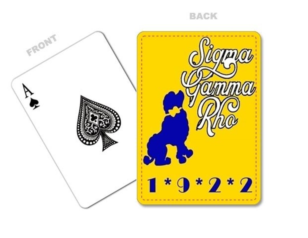 Sigma Gamma Rho Playing Cards Team Building Activities Etsy