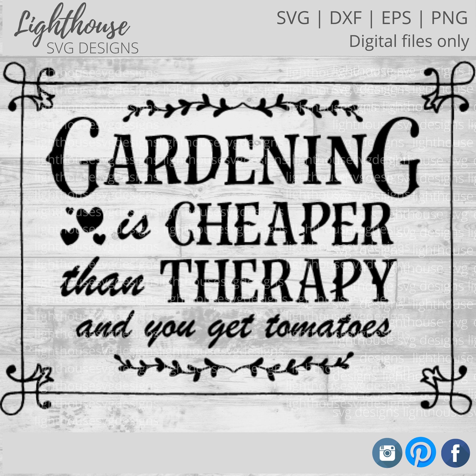 Gardening is Cheaper than Therapy And You Get Tomatoes Etsy