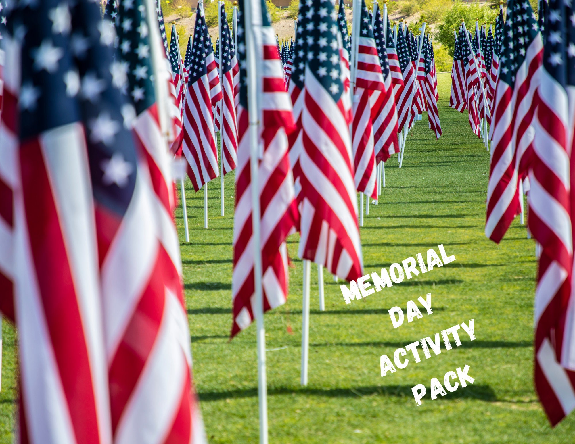 7 Pages Memorial Day Activity PDF Pack Printable Family Etsy UK