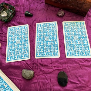 3 card tarot reading available as a gift or for yourself. Sent by email.