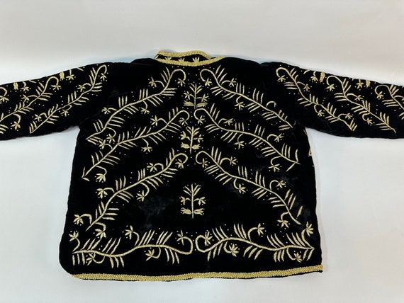 Turkish Folk Costume, Vintage Black Jacket, Tradi… - image 2