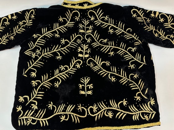 Turkish Folk Costume, Vintage Black Jacket, Tradi… - image 9