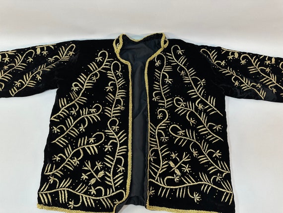 Turkish Folk Costume, Vintage Black Jacket, Tradi… - image 7