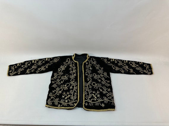 Turkish Folk Costume, Vintage Black Jacket, Tradi… - image 5