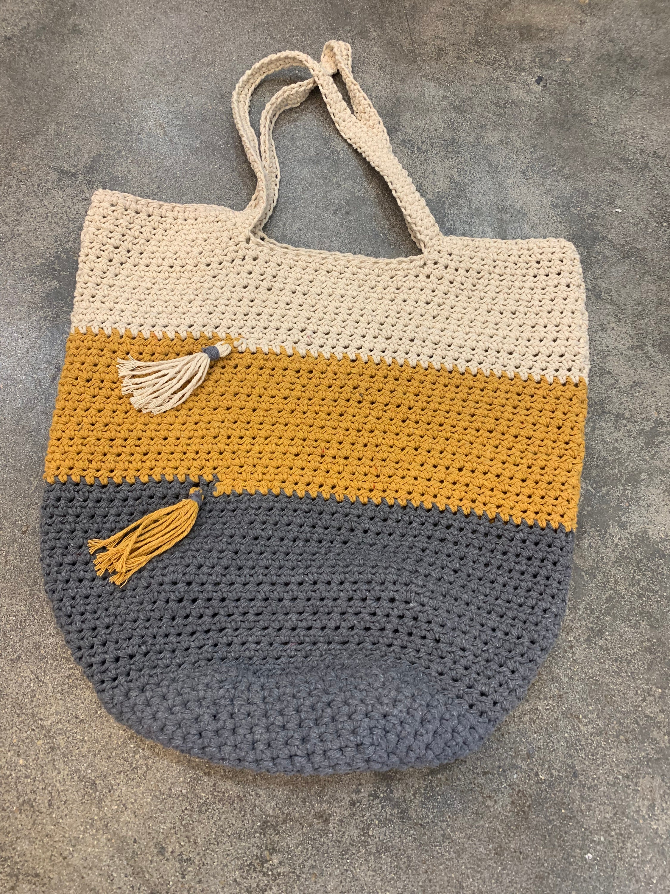 Crochet Tote Shopping Bag Etsy
