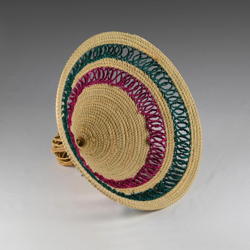 Vintage Basotho Straw Hat Mokorotlo Lesotho National Symbol Folk Art Vintage Basotho Straw Hat Mokorotlo Lesotho National Symbol Folk Art
