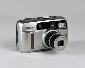 1990s Pentax Espio 838G 35mm Film Camera: Point & Shoot With Case