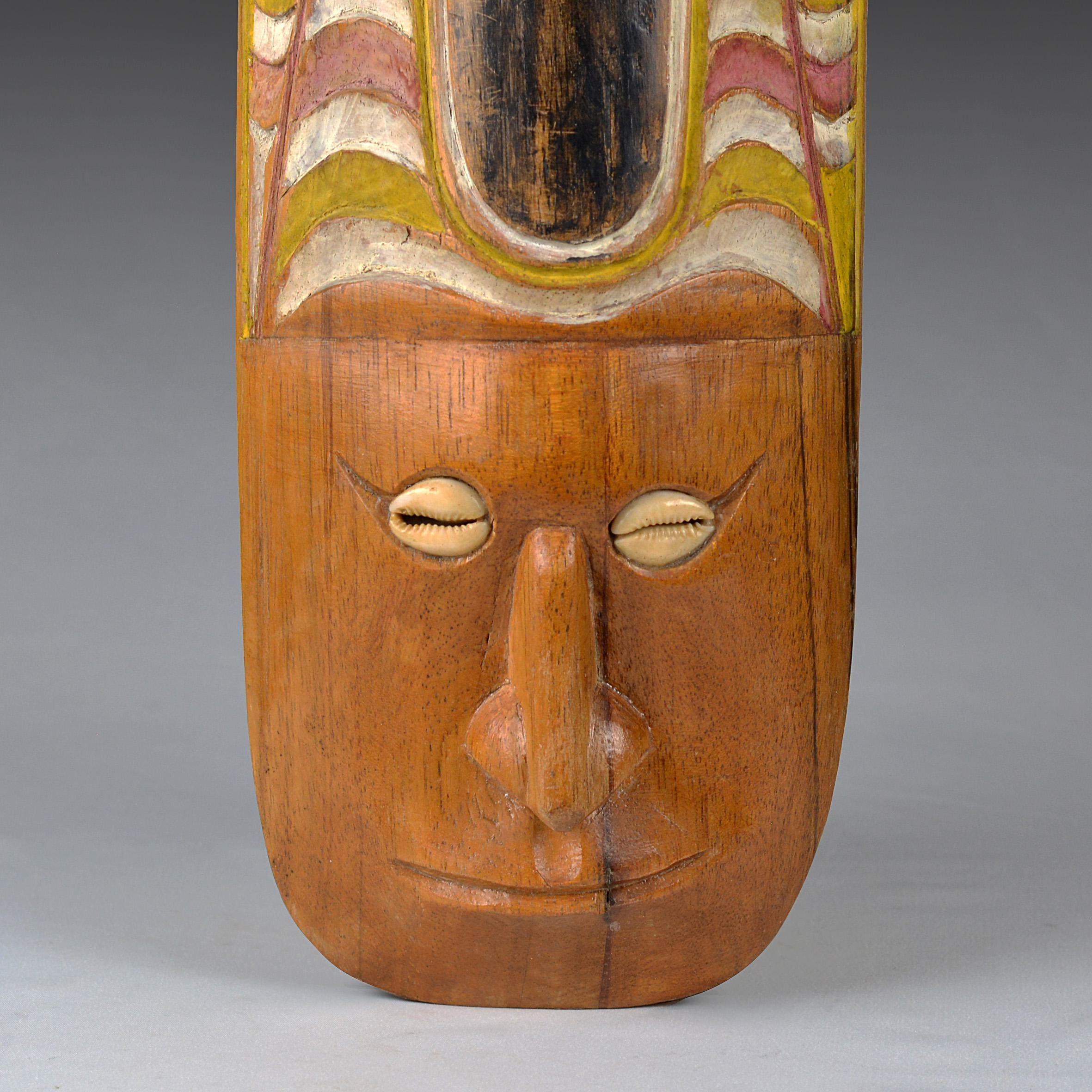 ヴィンテージセピック川マスク：パプアニューギニアの手彫り部族芸術