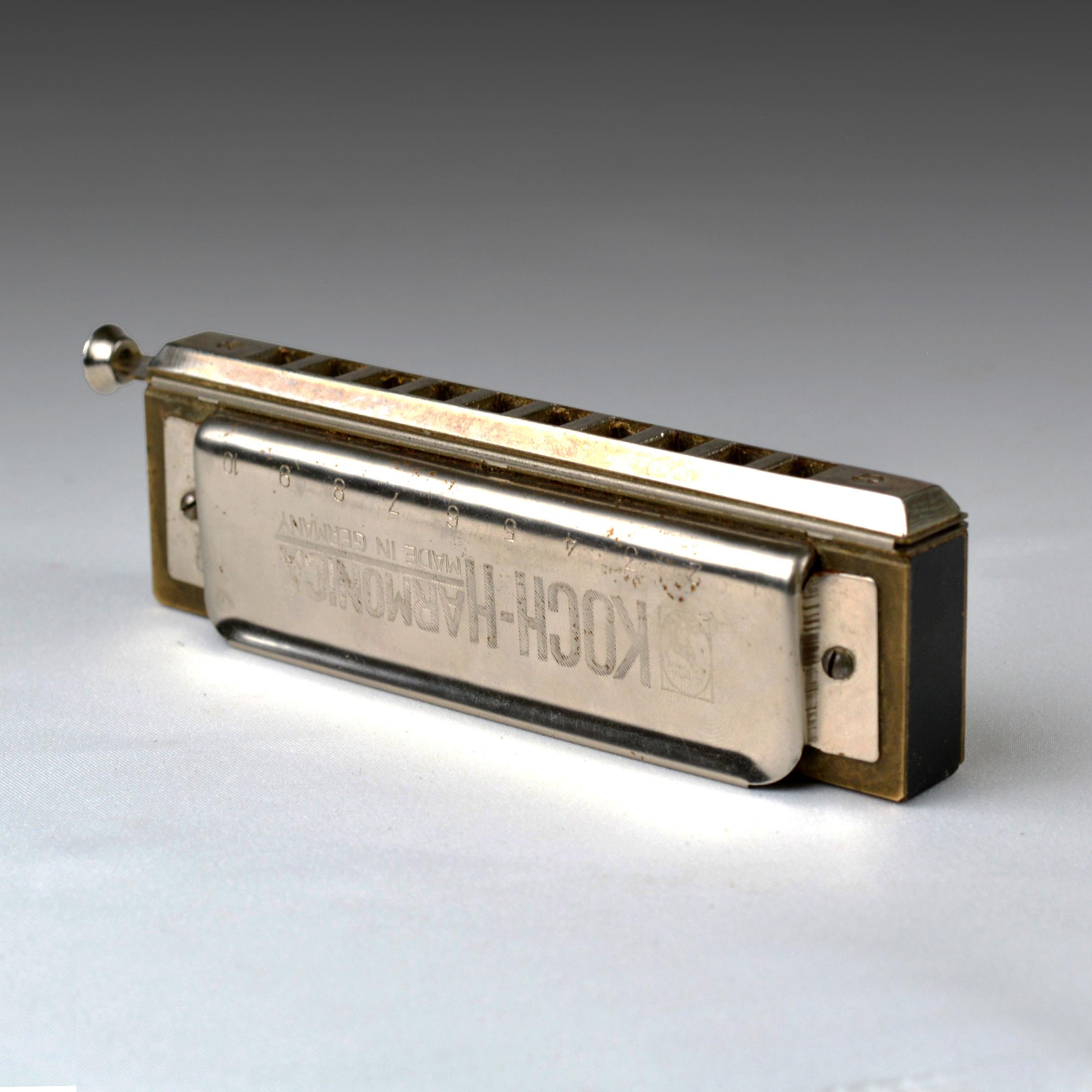 Vintage Koch Chromatic Harmonica: Key of G, Original Box (1930-40s