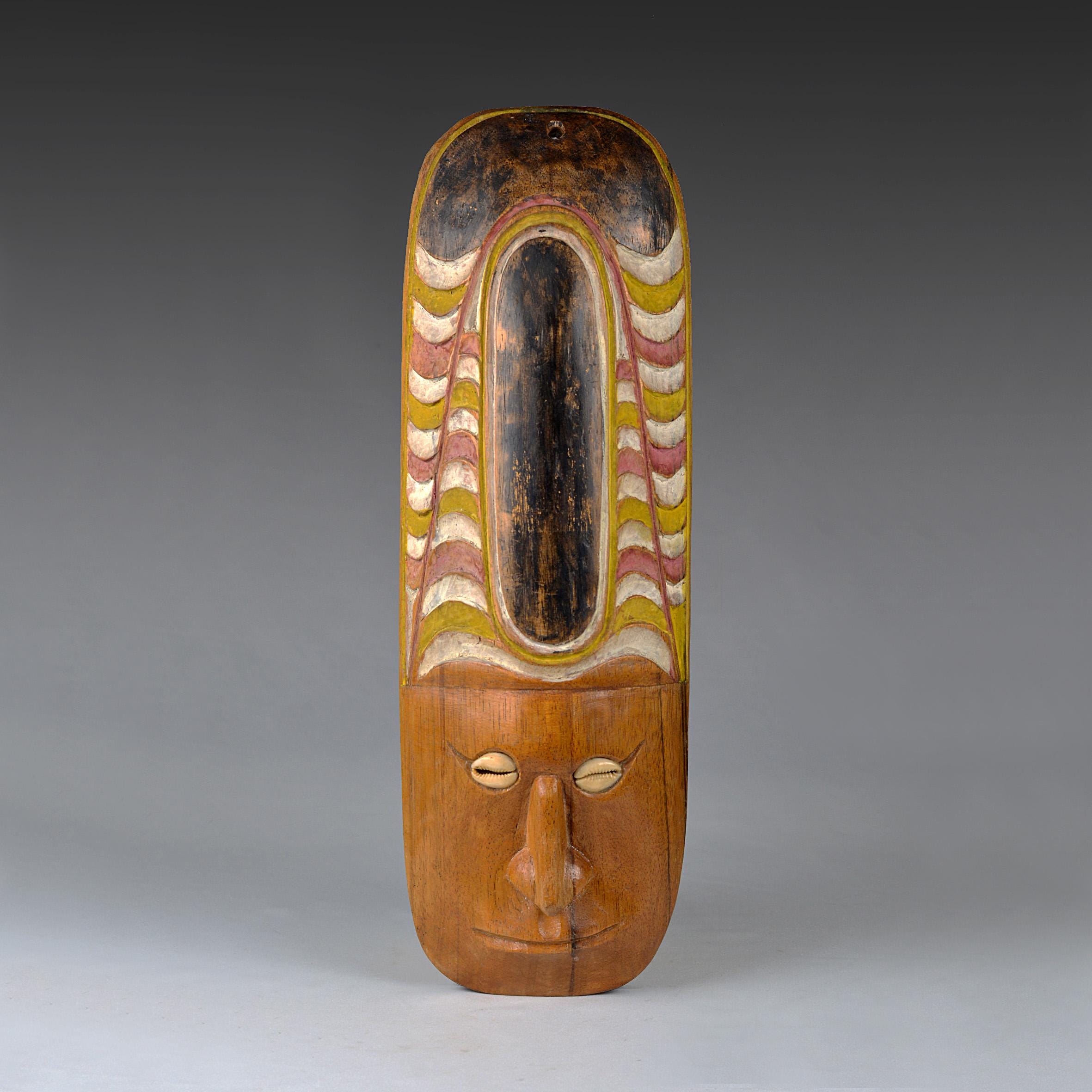 美品　希少　木製　パプアニューギニア　セピック川流域の部族　マスク　飾り 美品 希少 木製 パプアニューギニア セピック川流域の部族 マスク 飾り