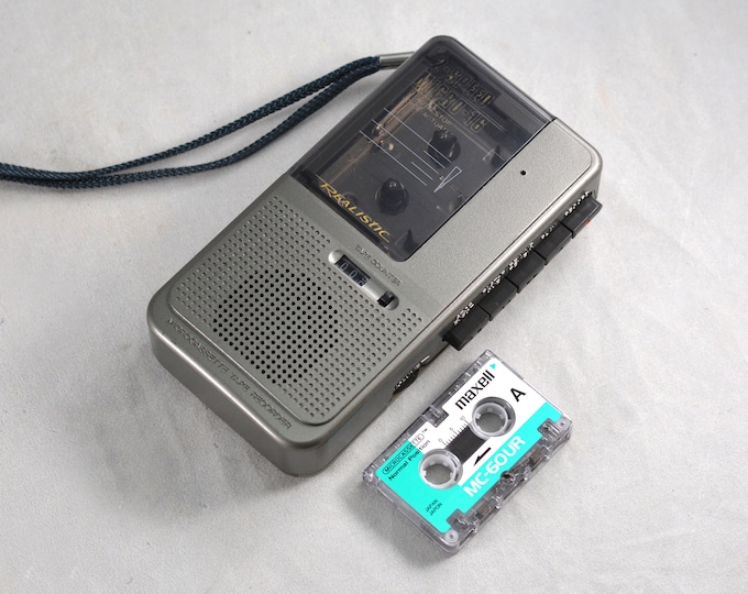 1990s Realistic Microcassette Tape Recorder 2speed Micro16 141176