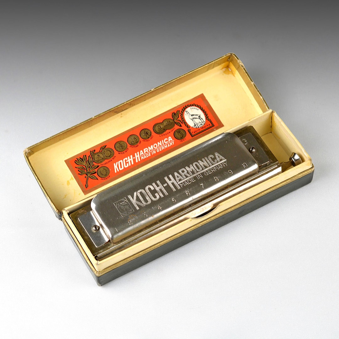Koch-Harmonica クロマチックハーモニカ Gキー Vintage Koch Chromatic Harmonica: Key of G, Original Box (1930-40s