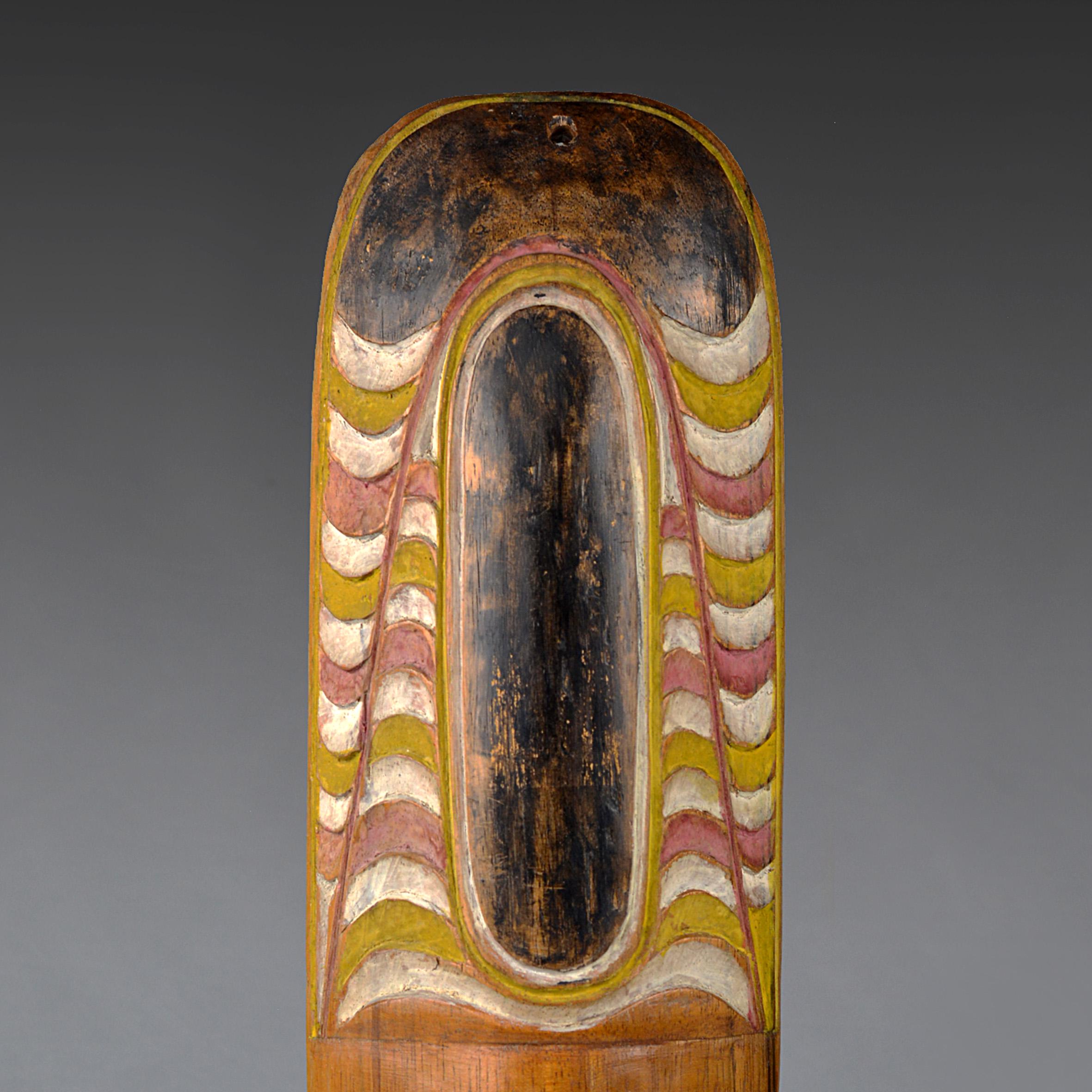 ヴィンテージセピック川マスク：パプアニューギニアの手彫り部族芸術