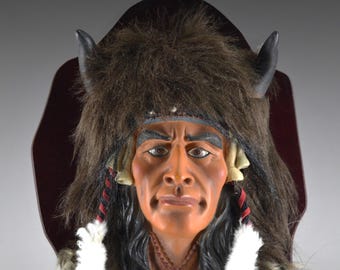 ヴィンテージ ネイティブアメリカン チーフヘッド ウォールデコ
