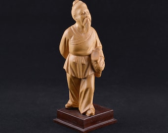 Statuette de pêcheur chinois vintage - Collection