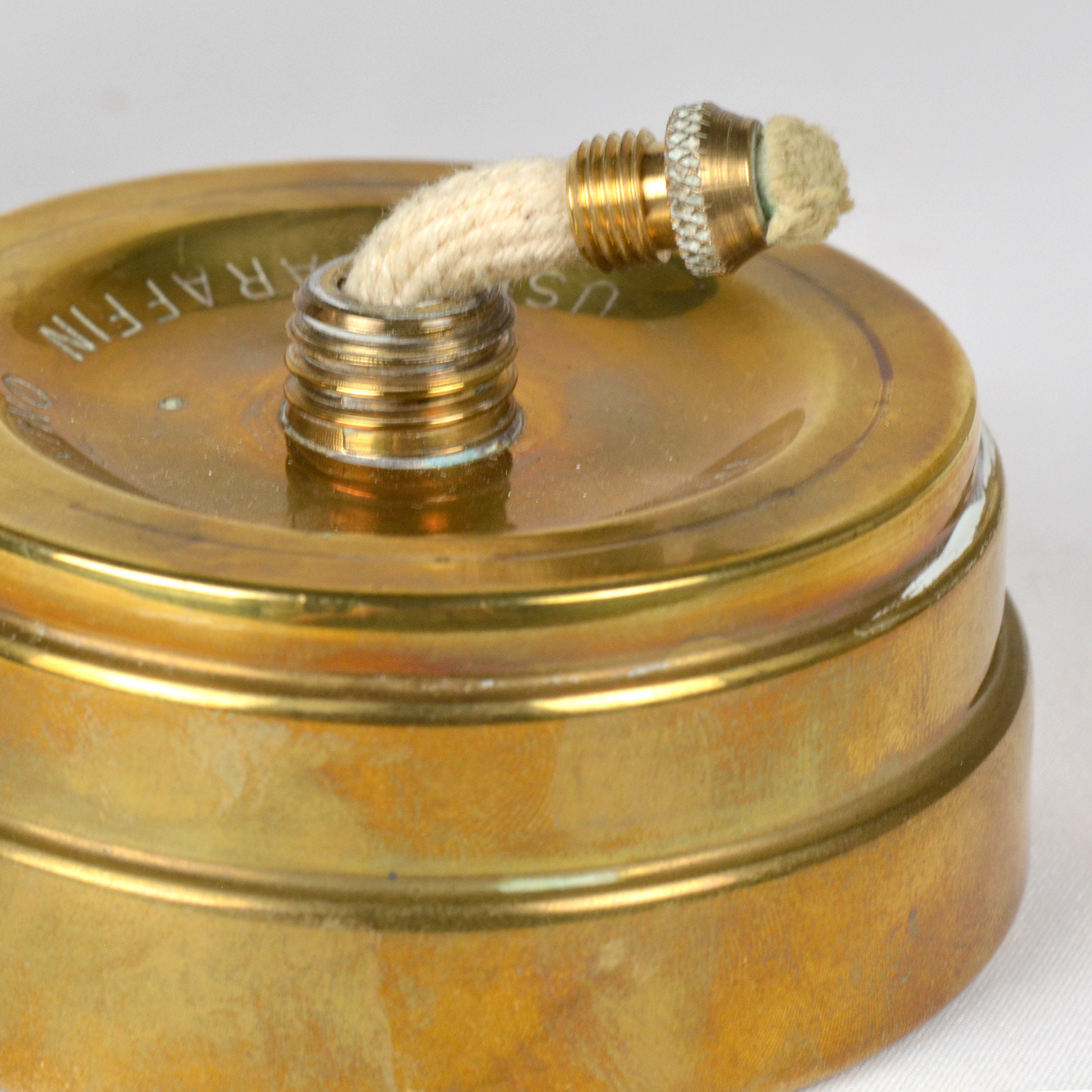 Old Brass Miners Safety Lantern Hockley Lamp and Limelight