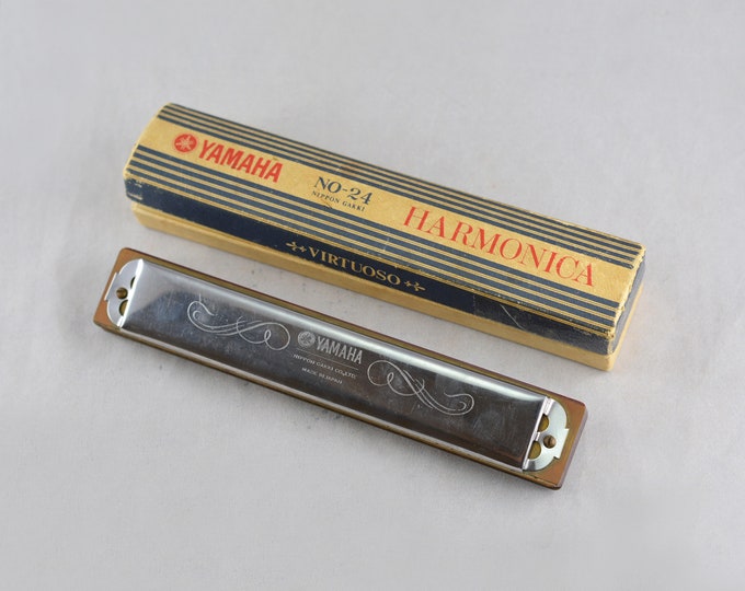 Old YAMAHA Harmonica Virtuoso No 24 Made in Japan Around 1972 Etsy