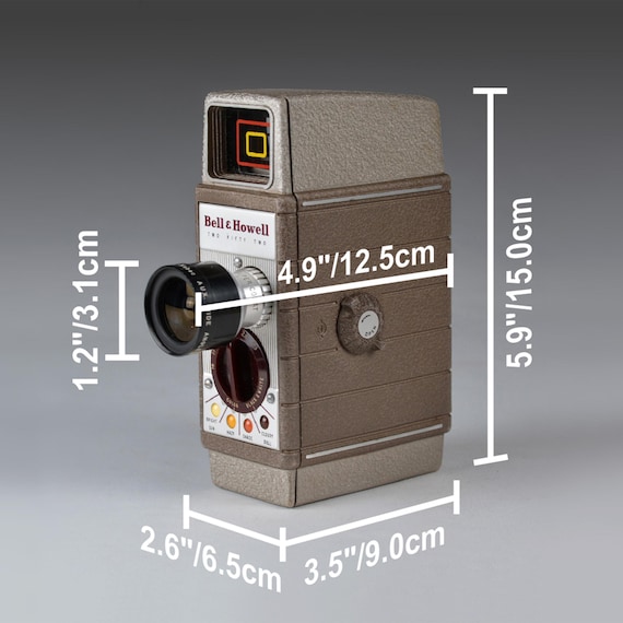 1950s Bell & Howell 252 8mm Movie Camera With Original Case/bag