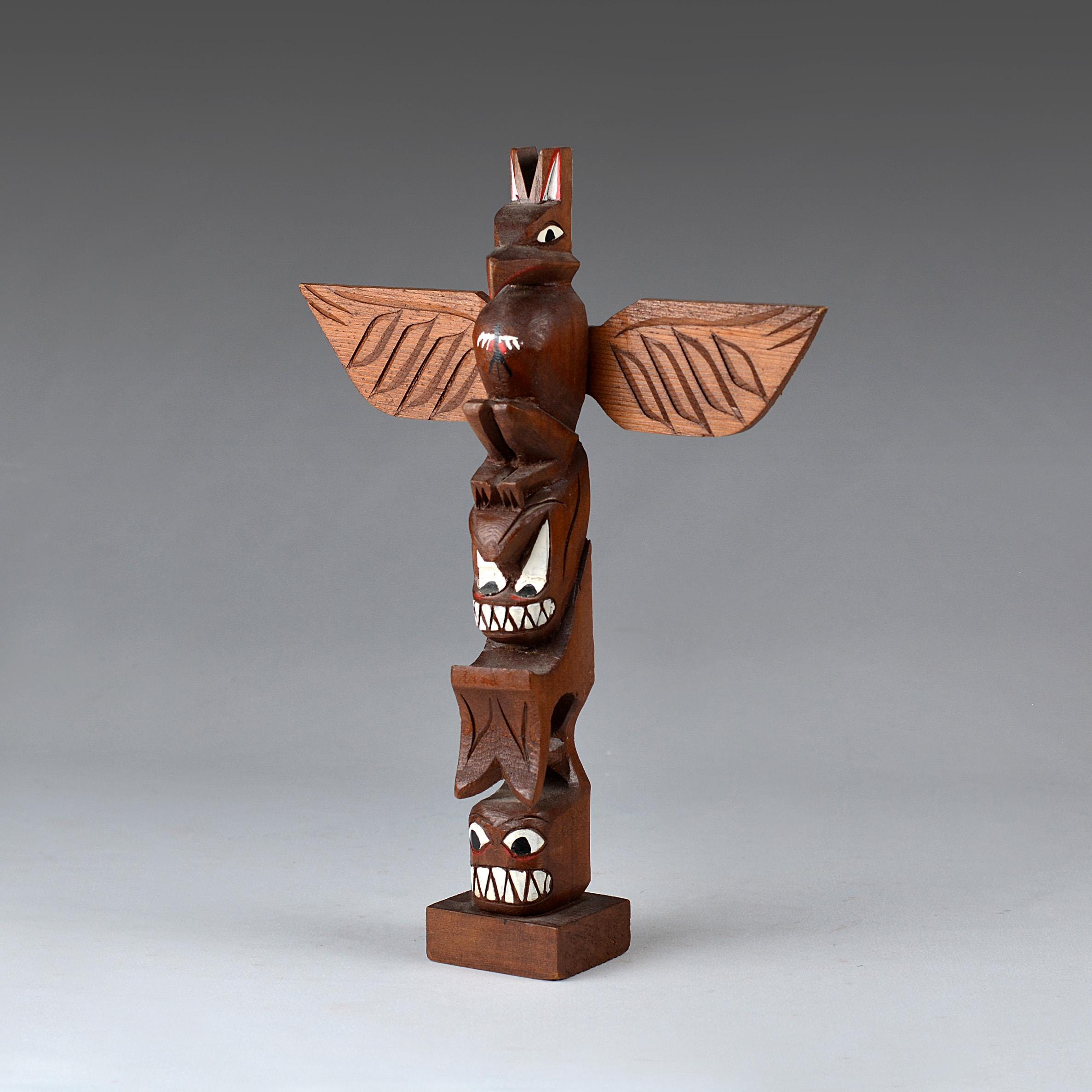 Native american totem carved wood - Etsy 日本
