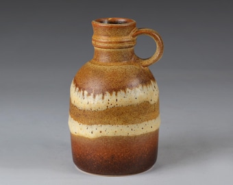 Vintage Steuler Keramik Vase: Mid-Century Modern West Germany Pottery, 1960s H5.9”/15cm (N4184)
