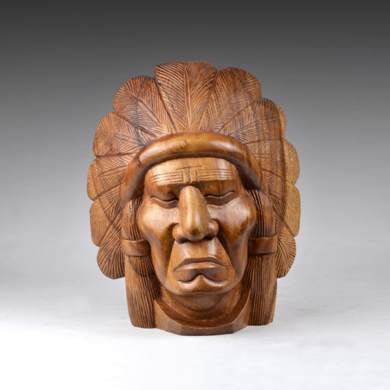 ヴィンテージ ネイティブアメリカンアート 手彫り アメリカン