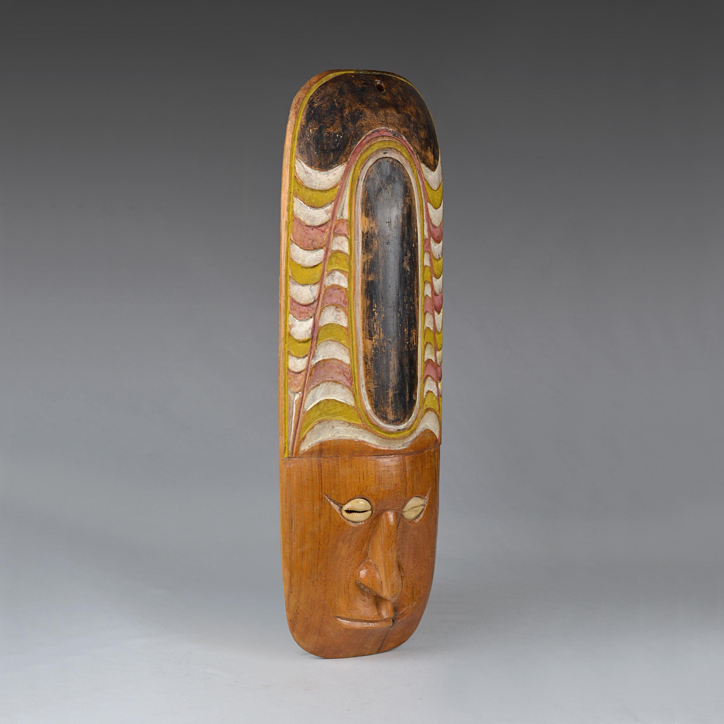 ヴィンテージセピック川マスク：パプアニューギニアの手彫り部族芸術