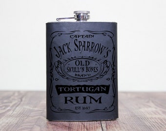 FLASK Captains Reserve 6oz  pirate fun novelty valentines gift travel booze fun 