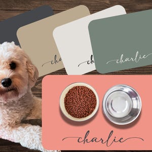 Dog Food Mat, Custom Dog Mat, Pet Supplies, Custom Pet Gifts, Personalized Pet Mat, Dog Food Mat, Personalized Cat Food Mat