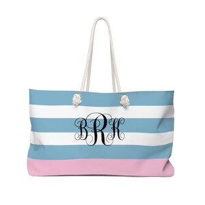 Große Einkaufstasche mit Monogramm