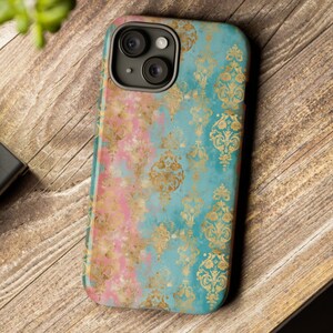 Phone Case, Gift for Her, Vintage Damask Elegant Case For iPhone Case Samsung Case Google Phone Case, Personalized Gift