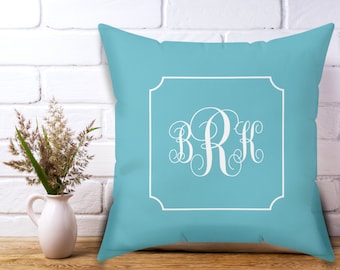 Monogram Pillow, Dorm Decor, Dorm Room Decor, Preppy Room Decor, Monogram, Living Room, Home Decor, Baby Girl Nursery, Sorority House Decor