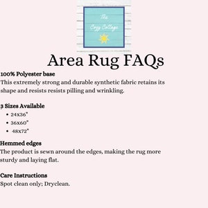 Preppy Bow Area Rug, Dorm Decor, Grandmillennial Style image 3