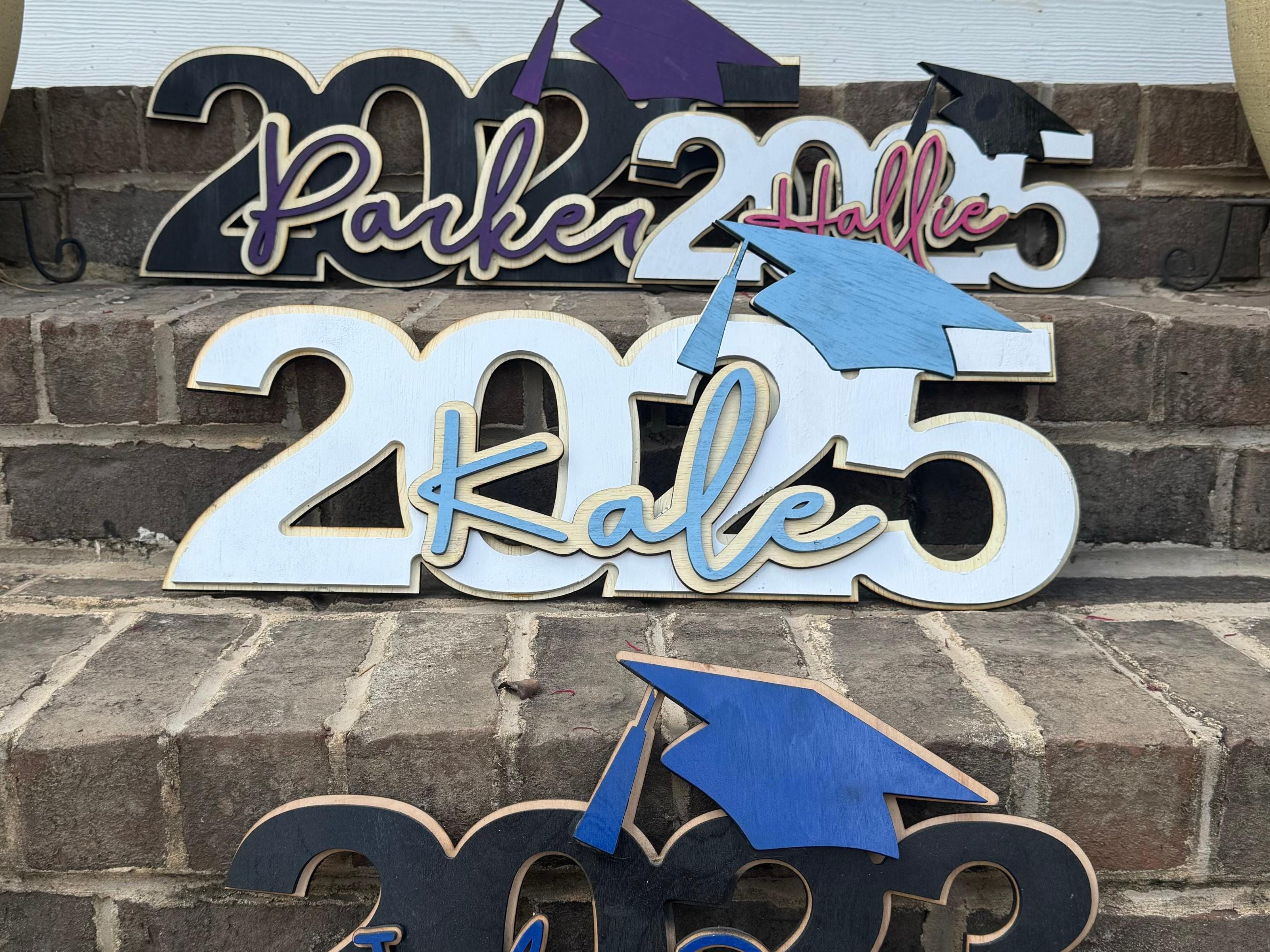 Grad Name Sign Graduation Name Sign Personalized Graduation Sign Custom Graduation ...