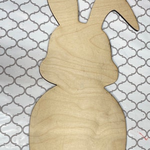 Blank Hase Holz Ausschnitt | Unbemalt | Basteln | Laser Schnitt | Mehrere Hasengrößen