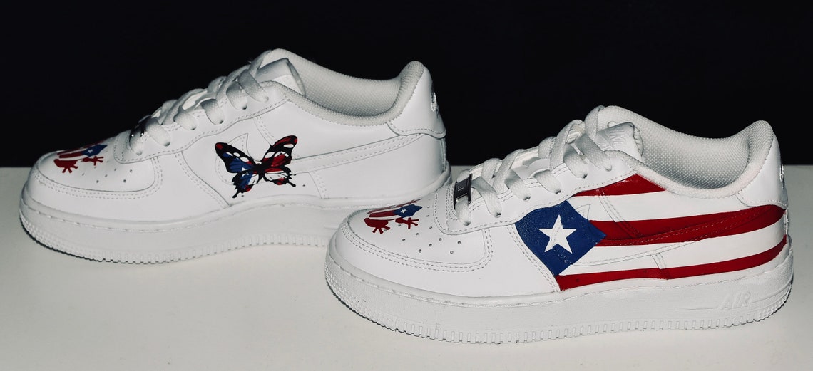 air force 1 puerto rican flag