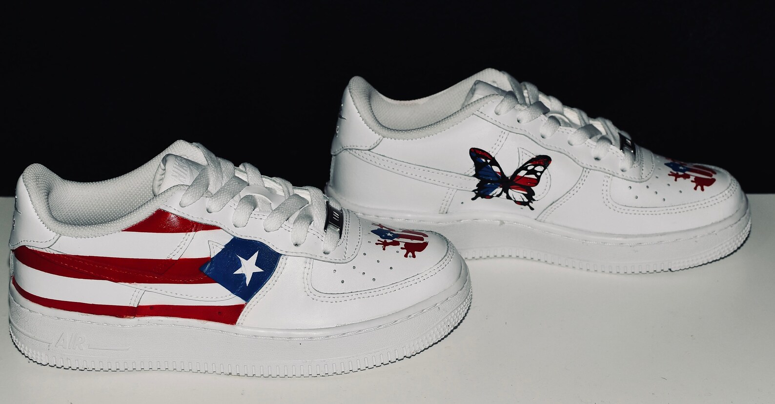 air force 1 puerto rican flag