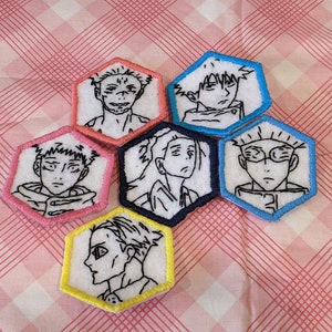 Sorcerer Anime Hand Embroidery Pins