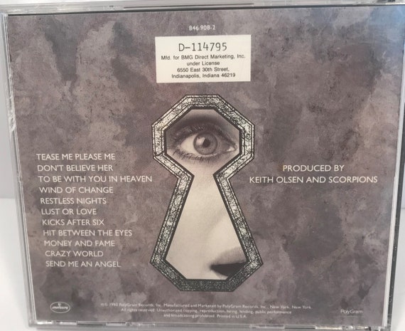 Vintage Scorpions Crazy World First Pressing CD 846 908 Polygram