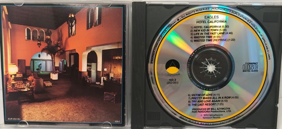 Vintage Eagles Hotel California First Pressing CD Asylum Records