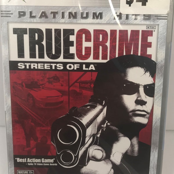 Vintage XBox Platinum Series Activision True Crime Streets Of LA Red Edition CD 80443 Rated M 2004 New Sealed