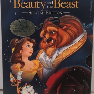 Vintage Beauty And The Beast Platinum Edition DVD With Extras Walt Disney Pictures 1991 Near Mint