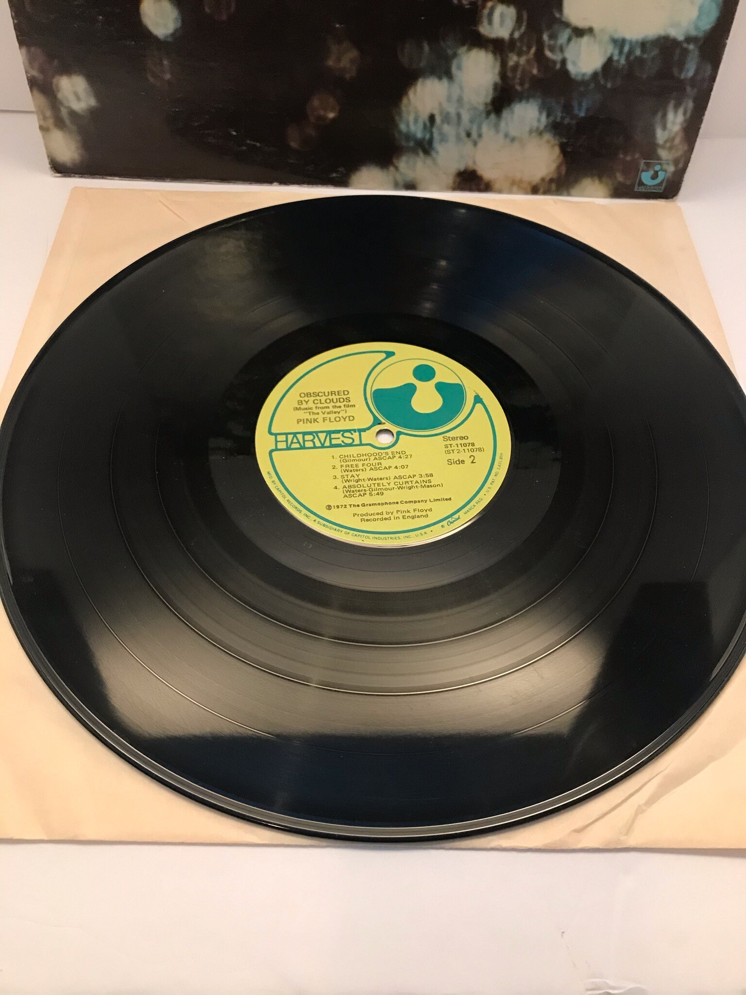 Vintage Pink Floyd Obscured by Clouds First Pressing Vinyl