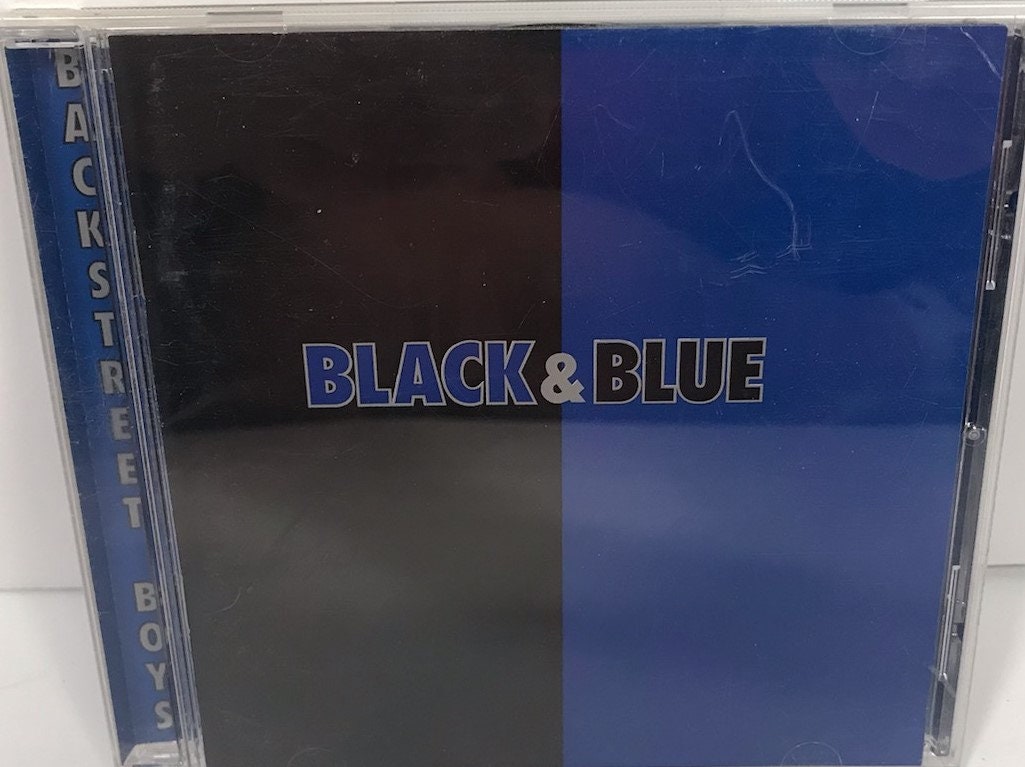 Vintage Backstreet Boys Black and Blue First Pressing CD Jive