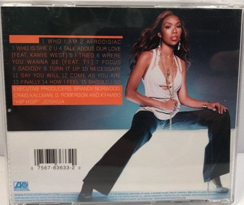 Vintage Brandy Afrodisiac First Pressing CD Atlantic Records Etsy