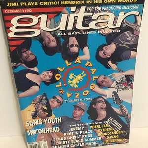 Vintage Guitar For The Practicing Musician Magazine Featuring Lollapalooza And Music Transcriptions Excellent Condition