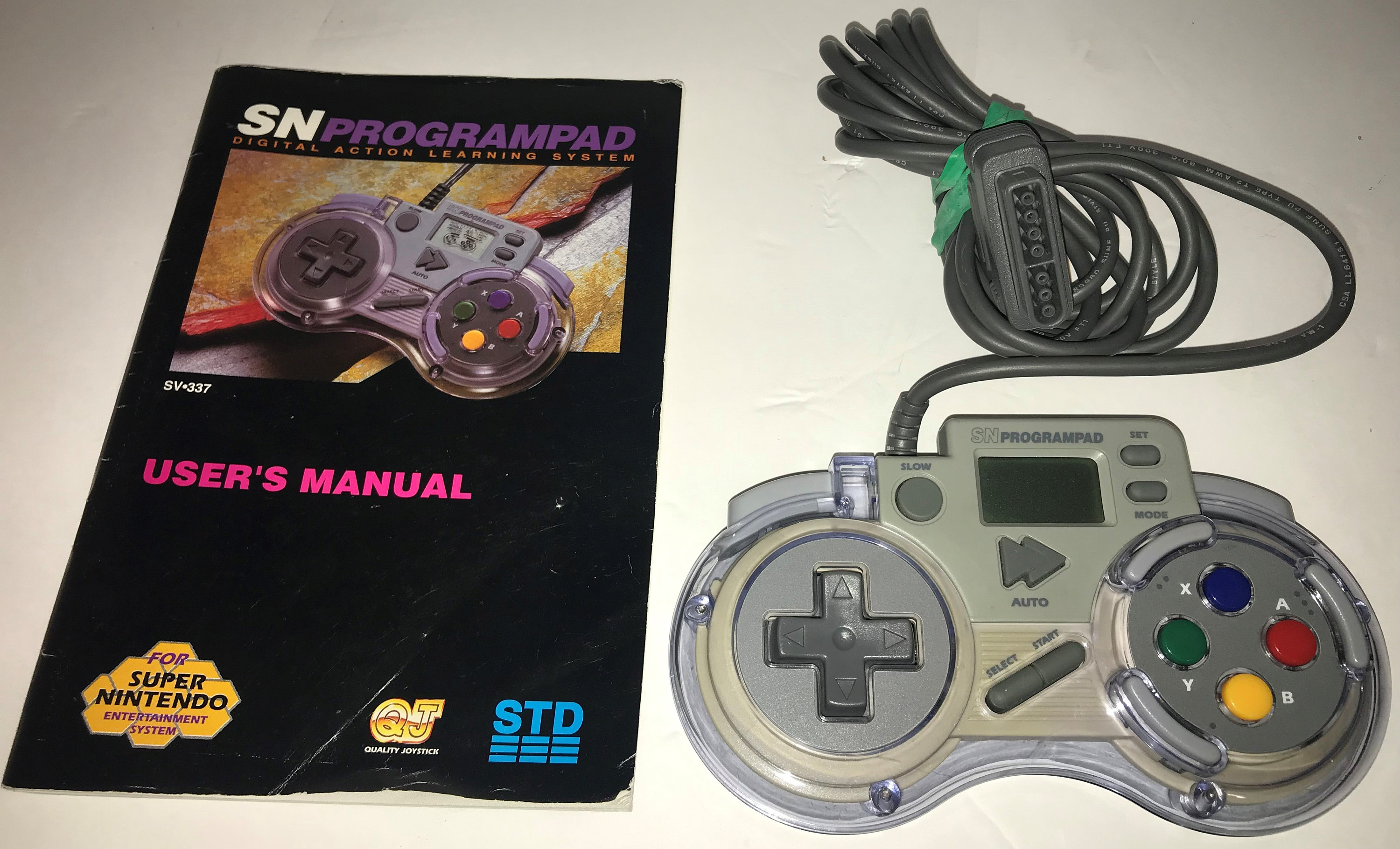 Vintage Super Nintendo QJ SN Programpad Controller Model SV-337